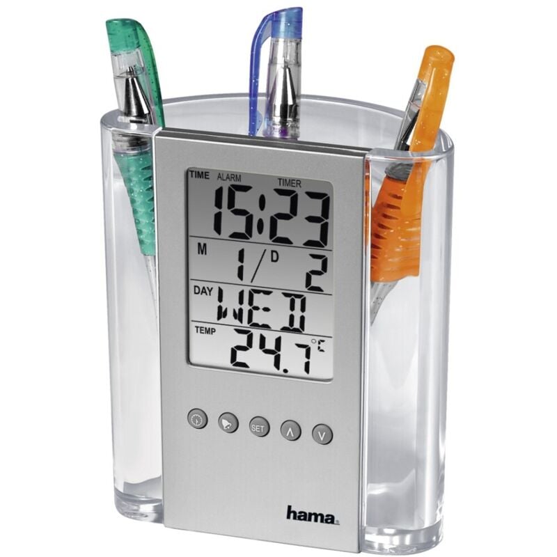 Hama - Thermomètre lcd et porte-stylo