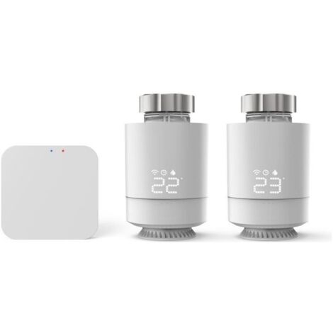 HAMA Thermostat de radiateur intelligent WiFi, lot de 2, commande centrale