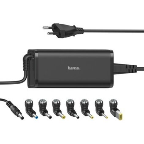 HAMA Universal-Netzteil 90 W für Laptops – 7 Stecker