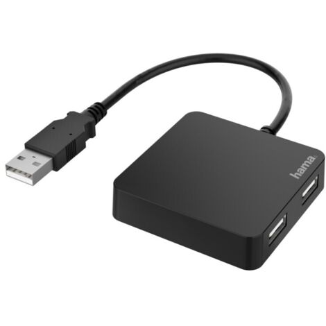 HAMA USB-Hub Hama USB-A 4 freie Anschlüsse schwarz Hama USB-A 4 freie Anschlüsse schwarz