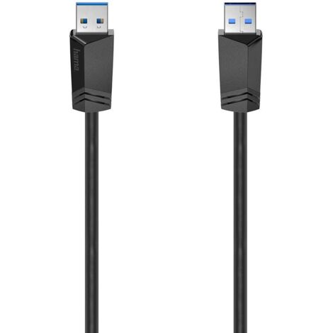 Hama USB-Kabel  USB 3.2 Gen1 USB-A Stecker 1.50 m Schwarz  00200624
