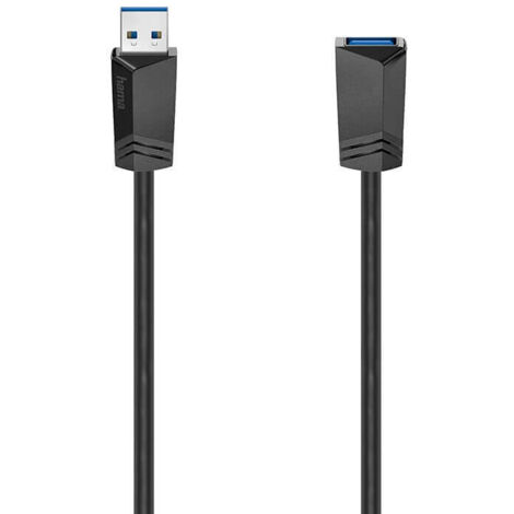 Hama USB-Kabel USB 3.2 Gen1 USB-A Stecker, USB-A Buchse 1.50 m Schwarz 00200628