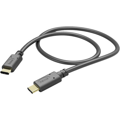 Hama USB-Ladekabel USB 2.0 USB-C® Stecker, USB-C® Stecker 1.50 m Schwarz 00201591