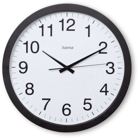 HAMA Wanduhr Aruba 40cm, schwarz