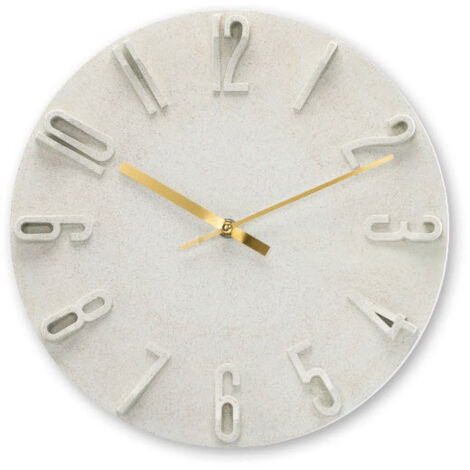 Hama Wanduhr Korfu beige 30cm 3D Ziffern 185880