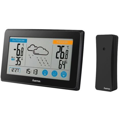 Hama Wetterstation Touch schwarz                   186314