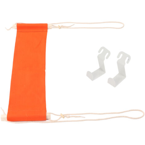 Hamac à pieds aéré réglable et portable pour bureau et maison - Support repose-pieds suspendu orange