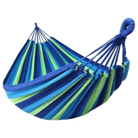 Hamac Brésilien Double 2 Personnes Hamac en Coton Extra Large 260 x 150 cm, Capacité de Charge 300 kg Portable pour Jardin Jardin