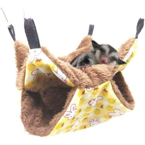 Hamac cage pour animaux de compagnie, hamac de planeur en sucre, accessoires de cage de cobaye, hamac chaud pour petits animaux, perroquets, planeurs en sucre, furets, écureuils, hamsters, rats, pour