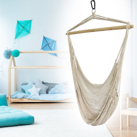 Hamac Chaise Suspendu 150 KG Détachable Confortable