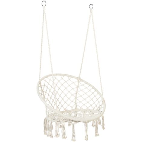 Hamac chaise suspendue bohème 1 personne design macramé