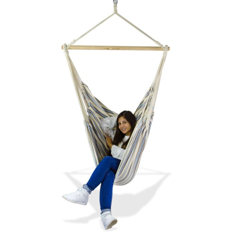 Hamac 'chill' - Siège 160 x 125 cm - bois ø 38 mm - 140 kg