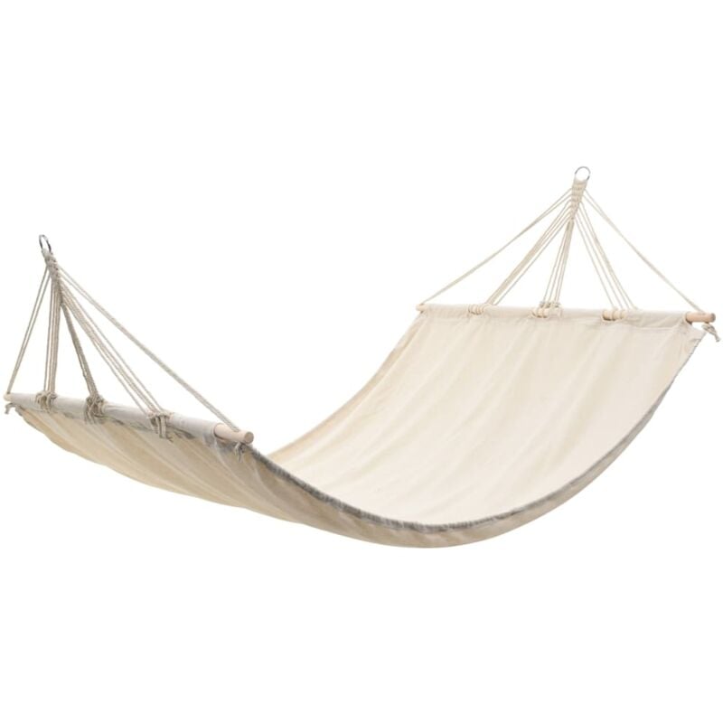 Hamac couleur crème 210 cm x 150 cm The Living Store Crème