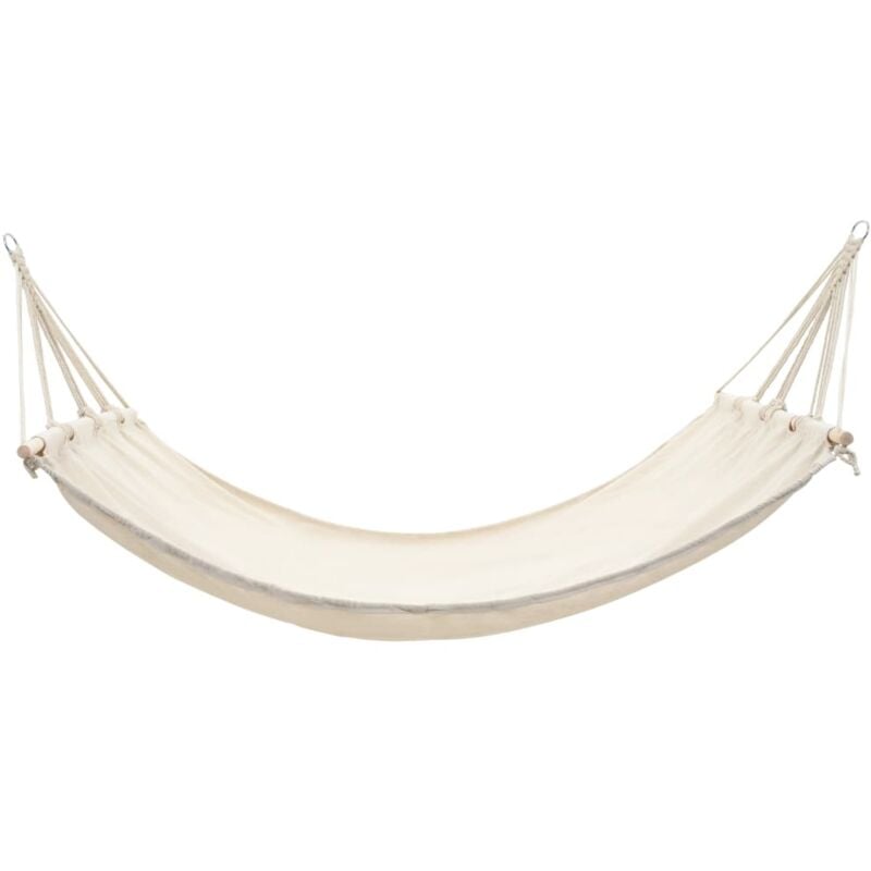 Inlife Hamac couleur crème 210 cm x 150 cm