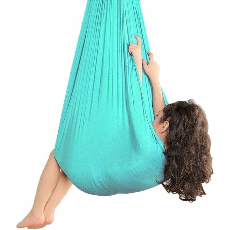 Hamac de balançoire pour enfant, Balançoire Thérapie Intérieure Hamac Suspendu Élastique, idéal pour l'Autisme, Le tdah, Le Syndrome d'Asperger et