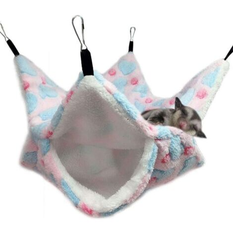 Hamac de cage pour petit animal domestique comme le phalanger volant. le cochon d'Inde. le perroquet. le furet. l’écureuil. le hamster.