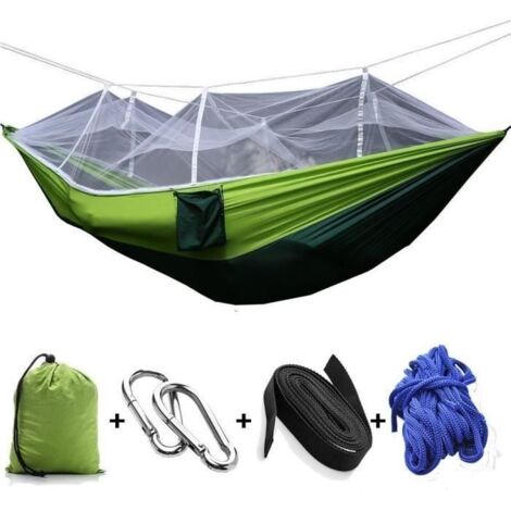 Hamac de Camping avec Moustiquaire pour Deux Personne 260140cm 200kg
