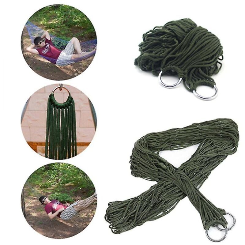 Hamac de camping en plein air, lit suspendu en nylon portable pour jardin, hamacs de voyage