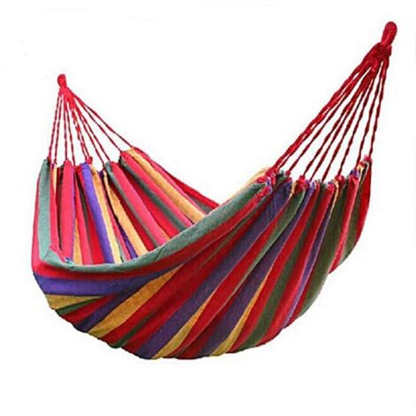 Hamac de Camping, Hamac d'extérieur 190 x 100 cm, Capacité de Charge Maximale de 150 kg pour Les Voyages, Le Jardin et la Plage
