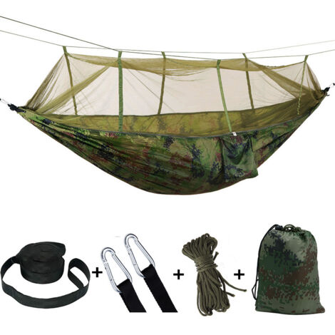 Hamac de camping ultraléger avec moustiquaire, charge maximale 300 kg