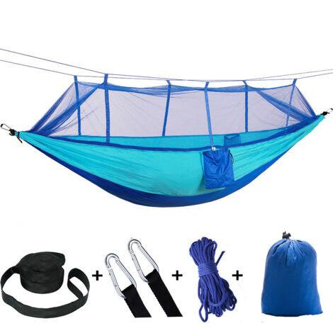 Hamac de camping ultraléger avec moustiquaire, charge maximale 300 kg