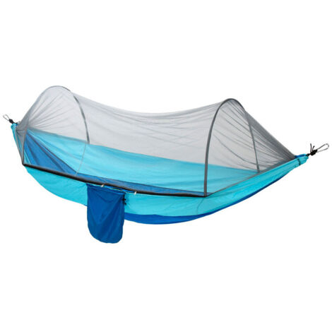 Hamac De Voyage Extérieur Avec Moustiquaire 140x260cm Couleurs Assorties