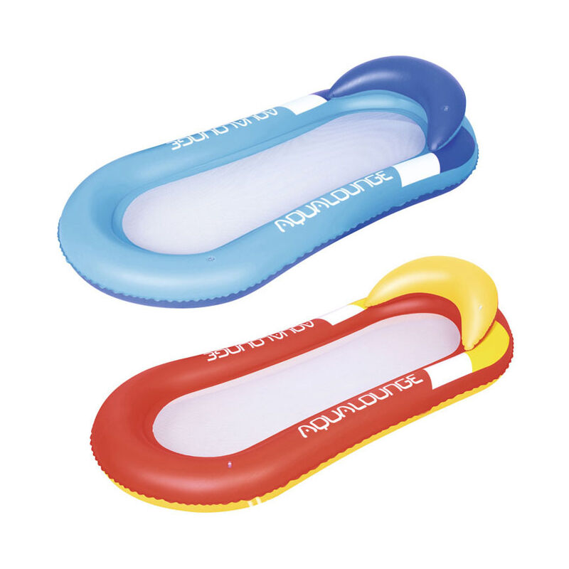 Hamac d'eau Gonflable Flottante Portable de Piscine, 160x90cm Chaise Longue Gonflable Multifonctionnel Pliable Comfortable pour Adulte Enfant, Fête