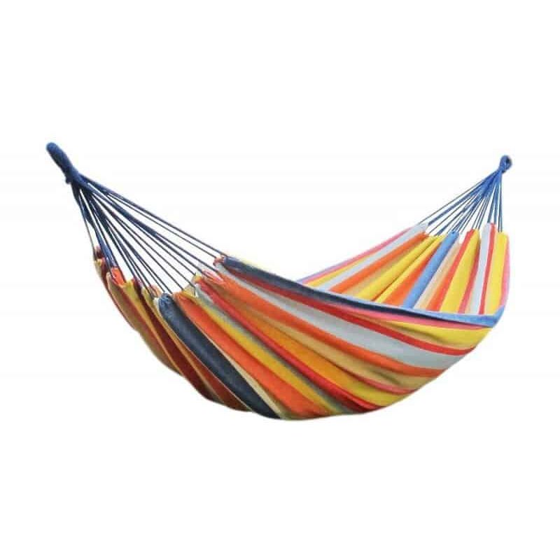 Hamac double rayé orangé. Multi. Marque : Hamac Detente Réf. : HAM201 - Multi