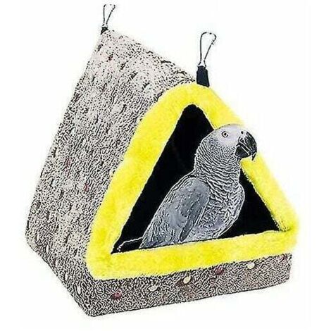 Hamac douillet pour oiseau, cachette confortable pour perroquet, grotte heureuse