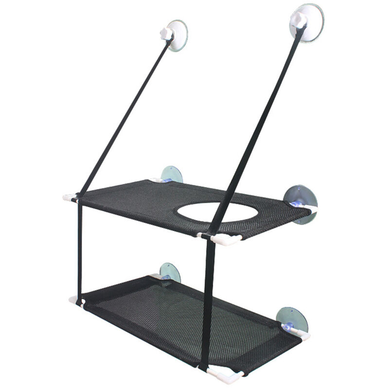 Hamac Fenêtres Siège Chat Gain de place Lit pour chat monté sur fenêtre Perchoir de sécurité durable pour chat avec ventouses Convient pour les