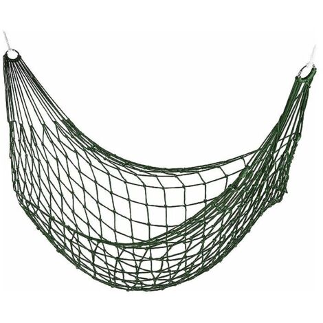 Hamac Filet, de Jardin pour Une Personne, Camping, léger pour intérieur et extérieur,Vert