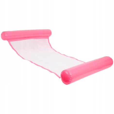 HAMAC GONFLABLE À EAU MATELAS PISCINE LOUNGE FLOTTANT GONFLABLE ROSE