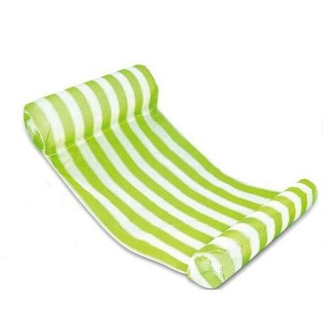 Hamac Gonflable Piscine, Bouée Matelas Gonflable Facile pour Adultes, Chaise de Lit Flottant Portable d'eau pour Mer Plage Piscine，132x70cmVert