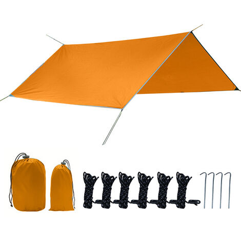 Hamac imperméable Camping bâche pluie mouche tente empreinte abri auvent parasol auvent 3m  3m
