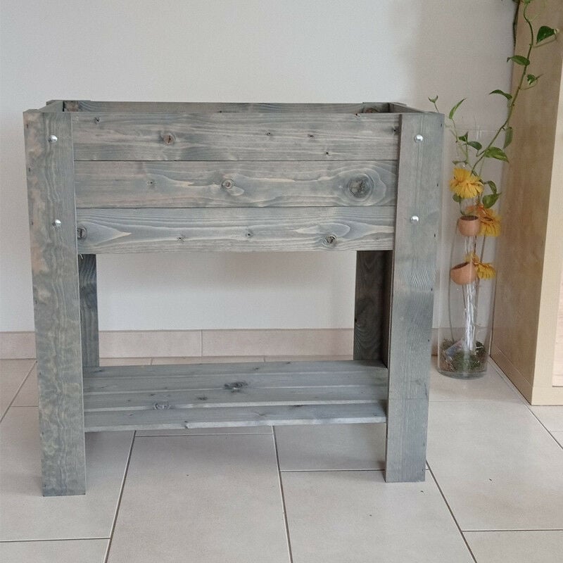 Carré potager l en bois 78 x 40 cm