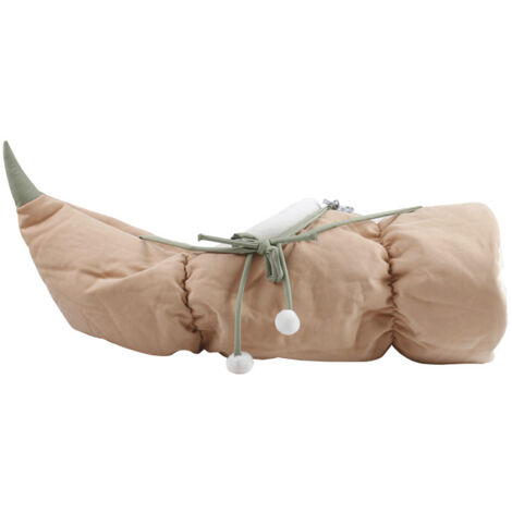 Hamac pliable pour chat Nid de berceau de racine de lotus Nid de chat semi-fermé A