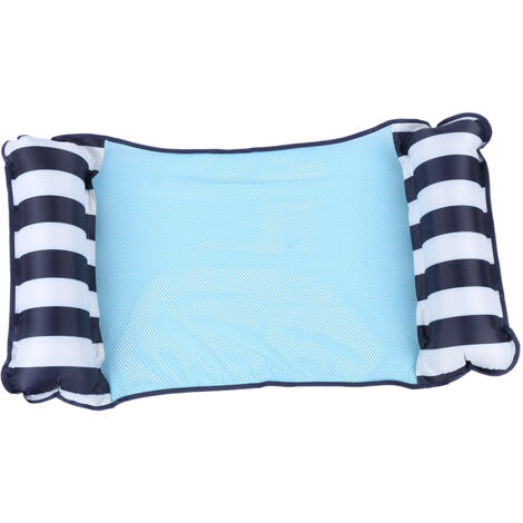 Hamac pliant double usage pour piscine avec filet, chaise flottante et sofa (bleu clair)