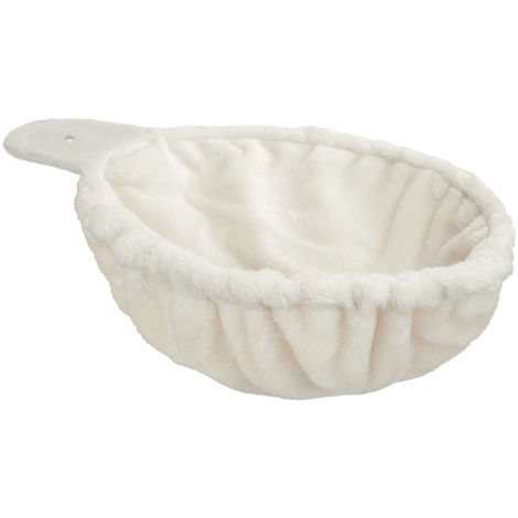 Hamac Pour Chat En Tissu Peluche 48 Cm X 36 Cm X 13 Cm Beige