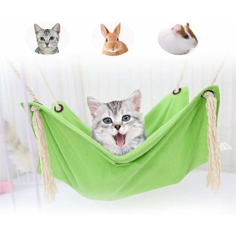 Hamac pour Chat Respirant, Durable Lit Suspendu pour Chat Double