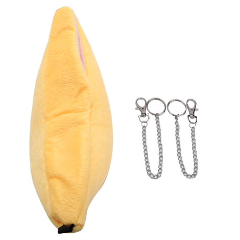 Hamac pour Hamster en Forme de Banane Velours - Nid Suspendu pour Petits Animaux (Jaune)