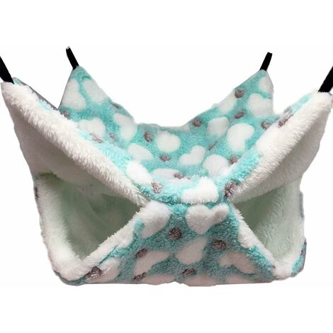 Hamac pour petit animal de compagnie, hamac pour chinchilla, écureuils, autres petits animaux, 34 x 34 cm (L x l) Lefou
