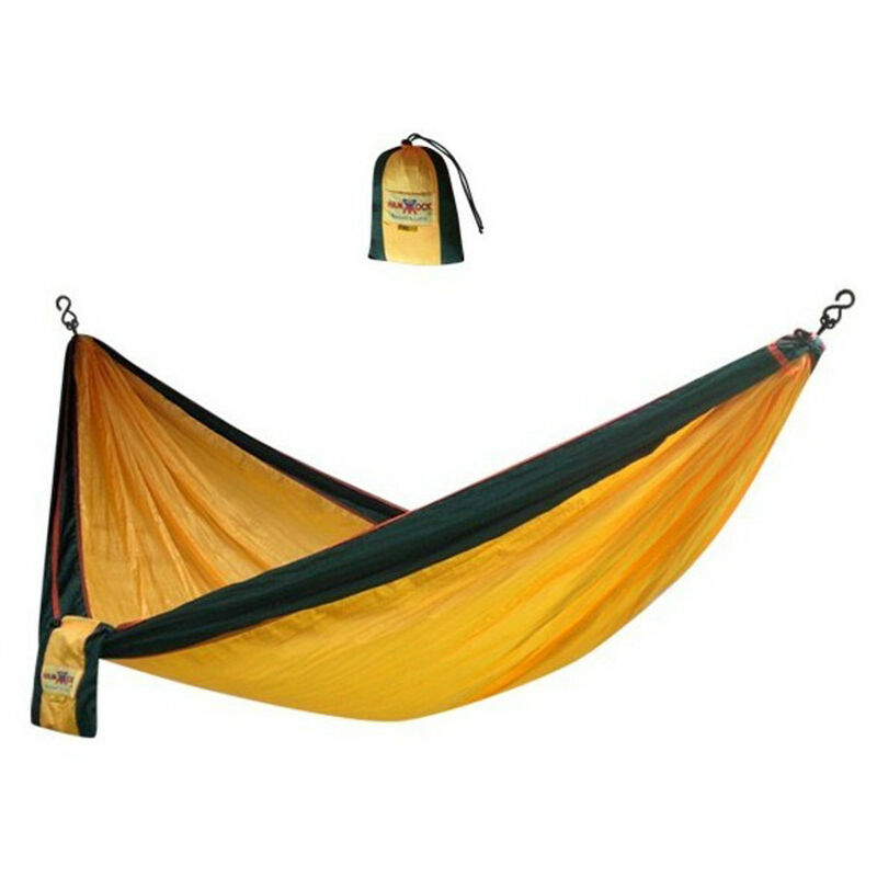 Hamac Detente - Hamac randonnée parachute jaune et vert