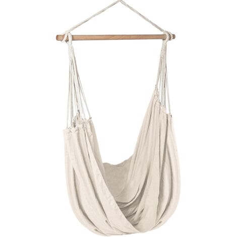 Hamac siège suspendu avec toile écrue