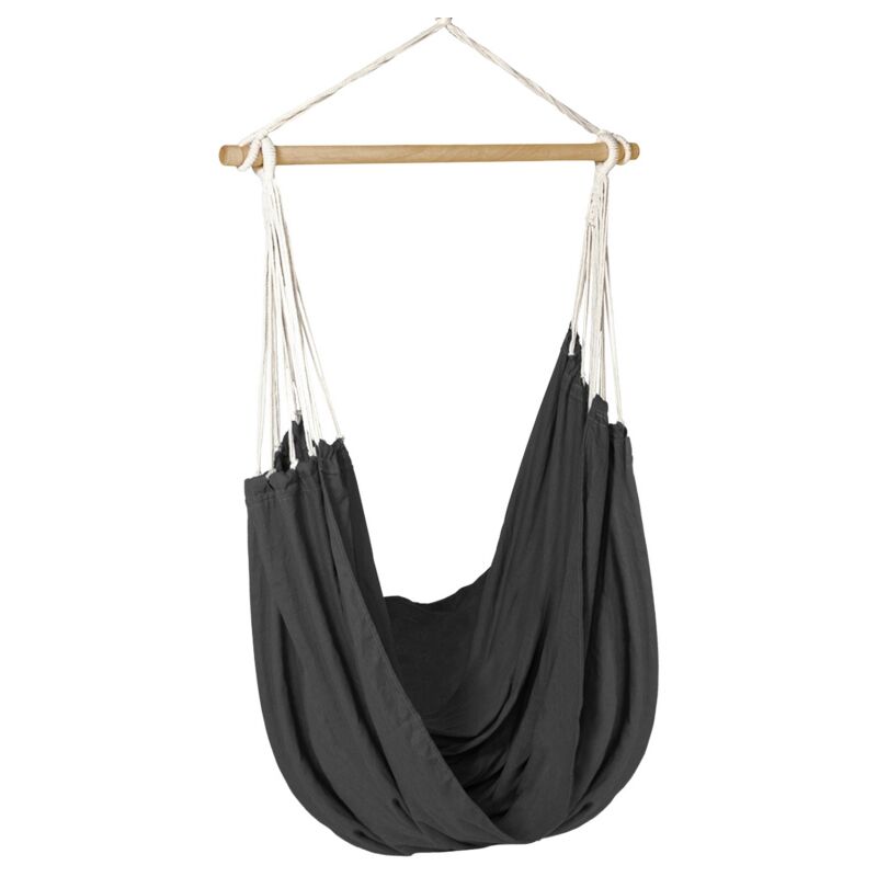 Hamac siège suspendu avec toile gris anthracite
