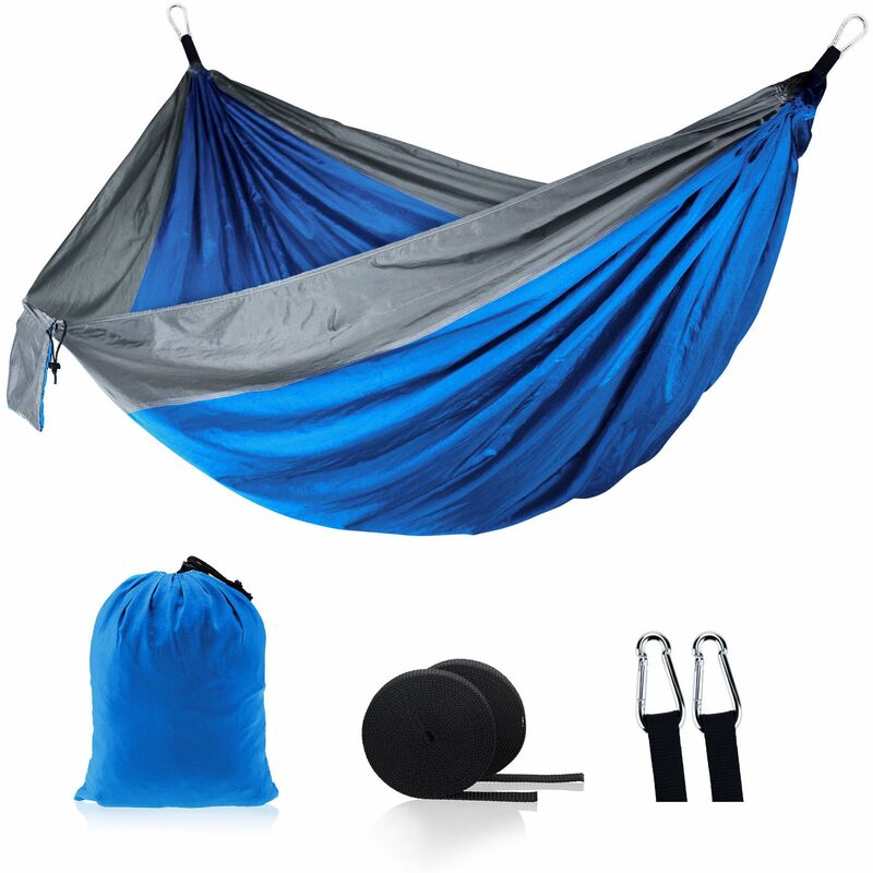 Thsinde - Hamac Simple Double Camping Portable léger Parachute hamac pour extérieur Randonnée pédestre Voyage - Nylon Hammock Swing