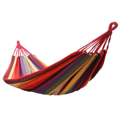 Hamac suspendu portable en toile pour jardin, intérieur/extérieur, lit de camping, balancelle de jardin pour terrasse ou voyage