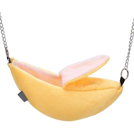 Hamac suspendu pour hamster en forme de banane, lit superposé, maison pour petit animal, jouet pour dormir, nid pour petit animal
