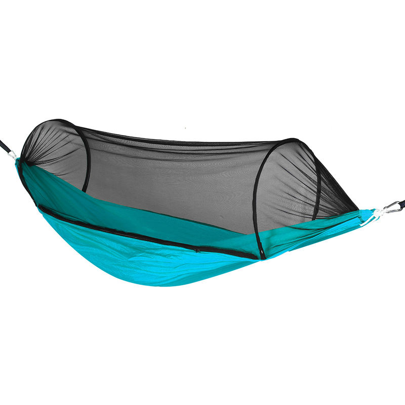 

Hamaca con mosquitera 270x140cm 400KG Viaje Camping al aire libre Jardín Colgante Cama Azul