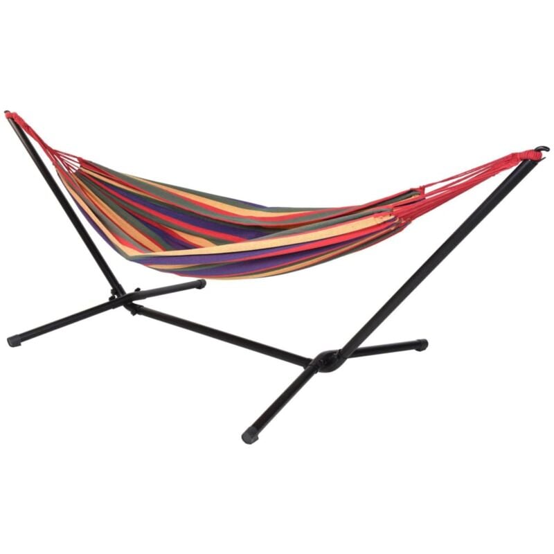 

ProGarden Hamaca con soporte de metal - Multicolor