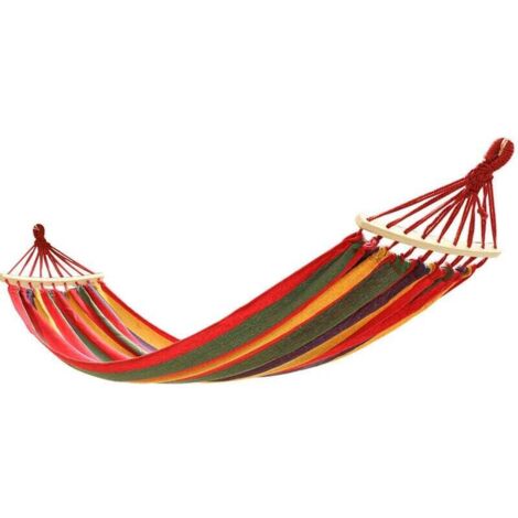 Hamaca de jardín, 190 x 150 cm, ultraligera, portátil, de lona para viajes, ideal para acampar al aire libre, peso máximo 600 kg, con bolsa de transporte, ideal para playa y senderismo.